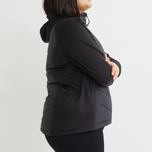 Nouvelle conception de veste matelassée imperméable pour femmes, style blazer, avec capuche amovible et logo imprimé - Product Image 3