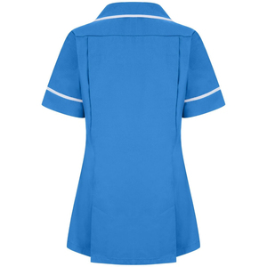 2026 Hot Sale Comfortable Men's Women's Nurse <b>Tunic</b> <b>Short</b> <b>Sleeve</b> Healthcare Uniform <b>Top</b> Notch Collar Workwear with Pockets - Product Image 3