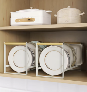 Single Tier Modern Waterproof Stackable Kitchen Countertop Storage Rack <b>Standing</b> Sink Organizer White Metal Shelf for Kitchen - Product Image 4