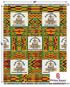 Tissu Kente pour la Convention des Églises Africaines, Textile Imprimé Wax Personnalisé, Fabricant et Exportateur en Gros - Product Image 4