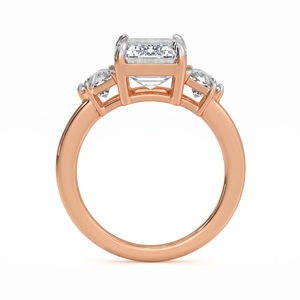 Bague à trois pierres en diamant de laboratoire certifié IGI, 5 carats, bague en diamant Emory, bijoux minimalistes classiques pour fiançailles et anniversaire - Product Image 6