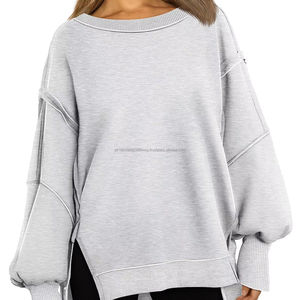 Casual en blanco de alta calidad sudaderas con capucha al por mayor personalizado Y2k Sudadera con capucha señoras blusas y tops mujeres - Product Image 1