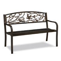 Banc de Jardin Papillon Antique en Fonte