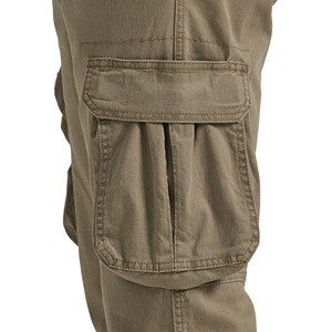 Pantalon cargo kaki pour homme, coupe droite, plusieurs poches, style décontracté, tissu en toile mi-lourd, respirant, à porter au printemps - Product Image 6
