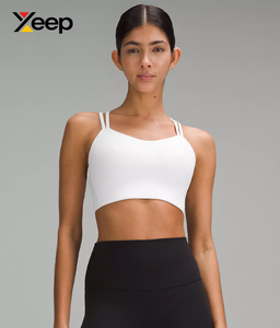 XEEP Women Yoga Sports <b>Bra</b> XC-SB-156 Solid Simple Breathable Adjustable <b>Straps</b> Removable Pads High Support Quick Dry - Product Image 1