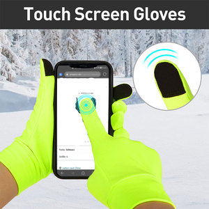 Unisex Running <b>Gloves</b> Non-Slip Cotton/Polyester/Spandex Winter Thermal <b>Warm</b> Touchscreen Compatible Waterproof Full Finger - Product Image 5