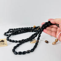 Sam Global Export 10mm 33 Perles de prière musulmanes Tasbih en corne de buffle véritable, faites à la main, toucher réel, style moderne, luxe haut de gamme