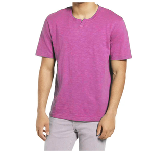 T-shirt homme surdimensionné sans coutures, 100% coton, couleur unie, impression de logo personnalisée, tissu tissé respirant. - Product Image 2