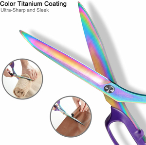 Tijeras de sastre de grado industrial, tijeras para tela, herramienta de corte de precisión afilada de acero inoxidable de alta resistencia - Product Image 2