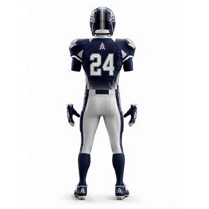 Maillot de football américain blanc, noir et rouge, imprimé par sublimation, respirant, en polyester, pour homme adulte, personnalisé, nouveau 2026 - Product Image 5