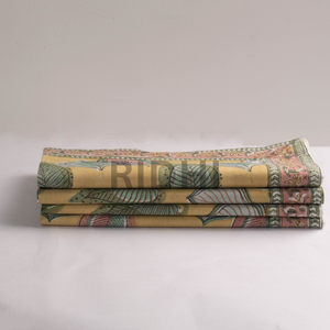 Handmade <b>Green</b> Leaf Floral Cotton <b>Napkins</b> Block Print Reusable Table <b>Linen</b> Dinner <b>Napkins</b> <b>Bulk</b> Wholesale Wedding Party, Hotels - Product Image 5