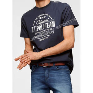 T-shirts de sport pour hommes personnalisés pour la course en extérieur, 100 % coton jersey, respirants, séchage rapide, vente en gros, dernières nouveautés - Product Image 4