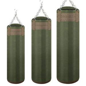 Sac de frappe en cuir synthétique PU/PVC de haute qualité avec remplissage de sable pour l'entraînement au Muay Thai et au Kick Boxing - Product Image 1