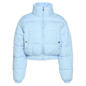 Wholesale High Quality Stand Collar Women Designer <b>Cropped</b> Puff <b>Jacket</b> Nothern Down Coat <b>Puffer</b> <b>Jacket</b> For Women - Product Image 5
