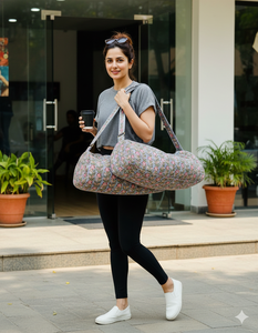 Sacs de yoga en coton matelassé, sacs de sport multifonctionnels, sacs de voyage à fermeture éclair, sacs de rangement design - Product Image 2