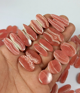 Pierre précieuse de qualité supérieure, rhodochrosite, paire de pierres brutes, cabochons, pierres facettées, cristaux naturels, fabricant en gros, Inde - Product Image 3