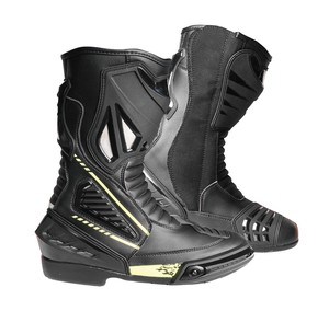 Bottes de moto en cuir pour la course avec des caractéristiques de protection élevées, fermeture éclair latérale YKK + Velcro, sliders de bout modernes pour la course/sport touring - Product Image 6