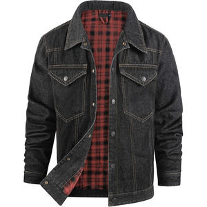 Winter Men's <b>Denim</b> <b>Jacket</b> 100% Cotton Comfortable Slim Casual Design Windproof Breathable Button Front in reasonable price - Product Image 5