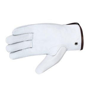 Gants de conducteur en cuir de qualité supérieure OEM ODM, excellente adhérence, gants de travail en cuir véritable durables, fournisseur - Product Image 5