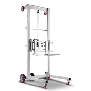Apilador Manual Multifuncional con Capacidad de 551 Libras, Carretilla Elevadora de Paletas con Altura Máxima de Elevación de 70, Elevador de Materiales - Product Image 1