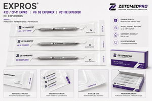 Expros # Explorador Dental de Doble Punta 23/CP-11 Explorer # 6 # Zetomed Pro de Acero Inoxidable 31 - Product Image 2