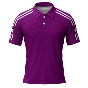 Chemise de golf homme 2026 de haute qualité à manches courtes, personnalisable avec logo imprimé, séchage rapide, impression numérique unie, polyester/coton - Product Image 3