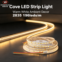 Lampu Strip LED 2835 196leds/m  Lumen Tinggi Lampu Pita LED Fleksibel untuk Dekorasi Proyek Dalam Ruangan