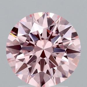 Rond 2.47 CTS FANTAISIE INTENSE ROSE VS1 EX EX EX Diamant Lâche Léger 8.71-8.73-5.33 61.1 58 - Product Image 1