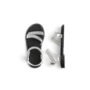 Sandalias OZKIZ Estilo Coreano Premium Transpirables con Tiras Cruzadas F27 para Niñas de 2 a 6 Años, Zapatos de Bebé de Cuero Vacuno con Adornos de Cristal - Product Image 1