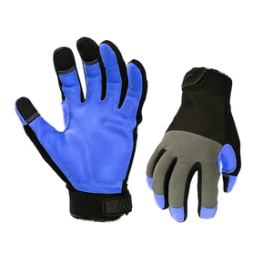 Gants de travail résistants aux chocs Keembro, anti-vibrations, avec manchette de sécurité en polyéthylène, adhérence améliorée, protection des mains, 7-9 oz - Product Image 1
