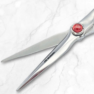 Ciseaux de barbier professionnels et kit de ciseaux à effiler en acier inoxydable 15g, taille personnalisable, outils de coiffure pour salon - Product Image 3