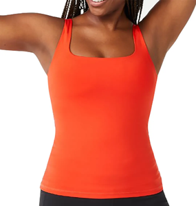 Débardeurs de sport pour femmes avec soutien-gorge intégré, dos nageur, pour yoga et course à pied - Product Image 1