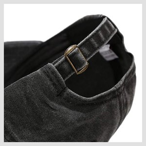 Casquette de baseball unisexe à 6 panneaux, ajustable, couleur unie, en coton, pour usage décontracté, pour adulte, toutes saisons, fermeture arrière ajustée - Product Image 3