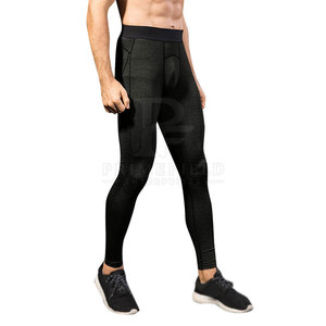 Top Sale <b>Men</b> <b>Compression</b> <b>Tight</b> Leggings Running Gym Custom Logo Design Spandex/Nylon Breathable Quick Dry High Quality Knee - Product Image 2