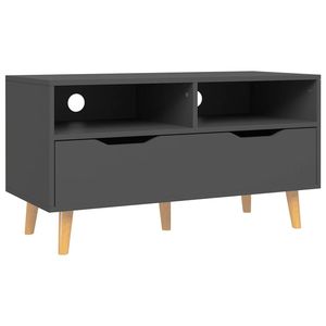 Supporto TV grigio legno ingegnerizzato 35.4 "x 15.7" x 19.1 "dimensioni per un perfetto posizionamento TV - Product Image 2