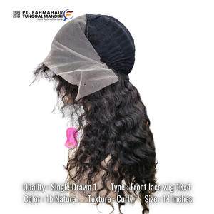 100% con người Remy tóc 13x4 xoăn phía trước ren Tóc Giả Indonesia tóc tự nhiên dài lớp biểu bì phù hợp tóc Trinh Nữ miễn phí-rối HD ren - Product Image 5