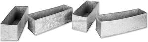 Juego de 4 macetas de forma rectangular para decoración, artículo de diseño de Material galvanizado, tamaño y color personalizado - Product Image 6