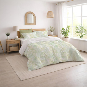 Ensemble de housse de couette en coton 3 pièces ultra doux et respirant avec taies d'oreiller, fermeture éclair et attaches aux coins - Product Image 3