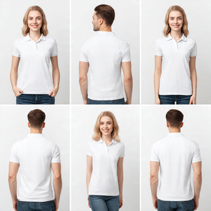 เสื้อโปโลผู้หญิงคุณภาพสูง OEM แขนสั้น ทรงปกติ สีพื้น ผ้าถักลำลอง คอปกติดกระดุม ใส่ได้ทุกฤดู - Product Image 5