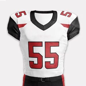 Ensemble d'uniformes de football américain personnalisés pour équipes professionnelles – Maillot et pantalon sublimés, haute résistance, anti-humidité, tenue de match - Product Image 4