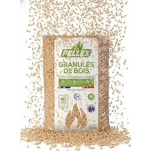 Pellets de madera 100% naturales y ecológicos Pellex En a1 Plus y DinPlus en bolsa de 15 kg, 23 palets x 77 bolsas para calefacción - Product Image 1