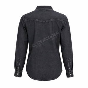 Camisas Vaqueras de la Mejor Calidad y Más Vendidas / Camisas Vaqueras de Mujer con Botones Completos, Diseño Personalizado OEM, Nueva Moda - Product Image 2