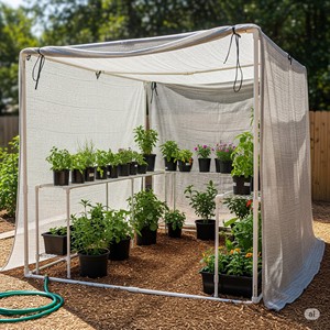Filet d'ombrage vert pour tunnel de jardin, protection des plantes en serre, maille tricotée vert gazon - Product Image 4