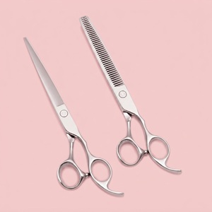 Professional <b>Hair</b> Cutting Thinning Scissors 4Cr13 Stainless Steel Sharp Blade Foldable Comfortable <b>Grip</b> Barber Salon Textur - Product Image 1