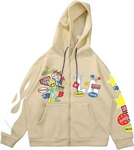 Colección Streetwear: Sudaderas con capucha extragrandes personalizadas con gráficos en relieve 3D, nuevos diseños de sudaderas con capucha y cremallera. - Product Image 6