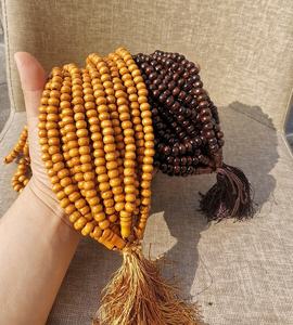 Tasbih en bois naturel poli, écologique et de qualité supérieure, pour la prière islamique et le Dhikr, perles de prière musulmanes faites à la main pour le quotidien - Product Image 6