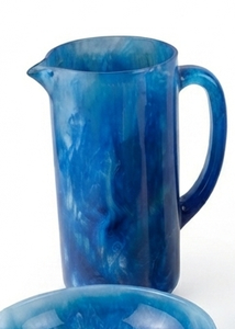 Handmade Resin Pitcher with Handle and Lid Modern Design Durable 1.5L Capacity for <b>Beer</b> Coffee Juice-Party Serving Carafe - Product Image 1