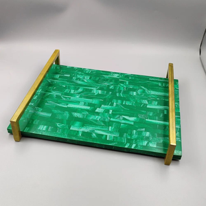 Eco material Resin <b>Tray</b> For <b>Perfume</b> Jewelry Dresser Decorative Plate for Home Hotel Restaurant At Affordable Price - Product Image 5