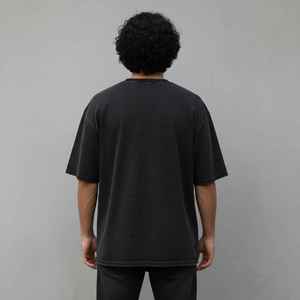 2026 New Fashionable Oversized Men's T-Shirts Custom DTF Printed Logo O-neck Short Sleeve 100% Cotton Plus Size Solid <b>Hip</b> Hop - Product Image 3