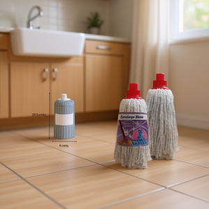 Testina per scopa, 12 pezzi, filo di cotone extra large da 200 gr, ricambio per la pulizia della casa - Product Image 3